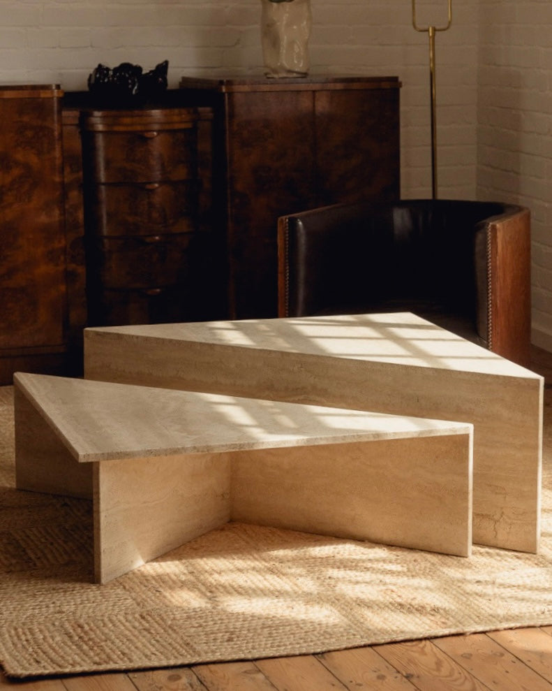 Travertine Up & Up Coffee Table