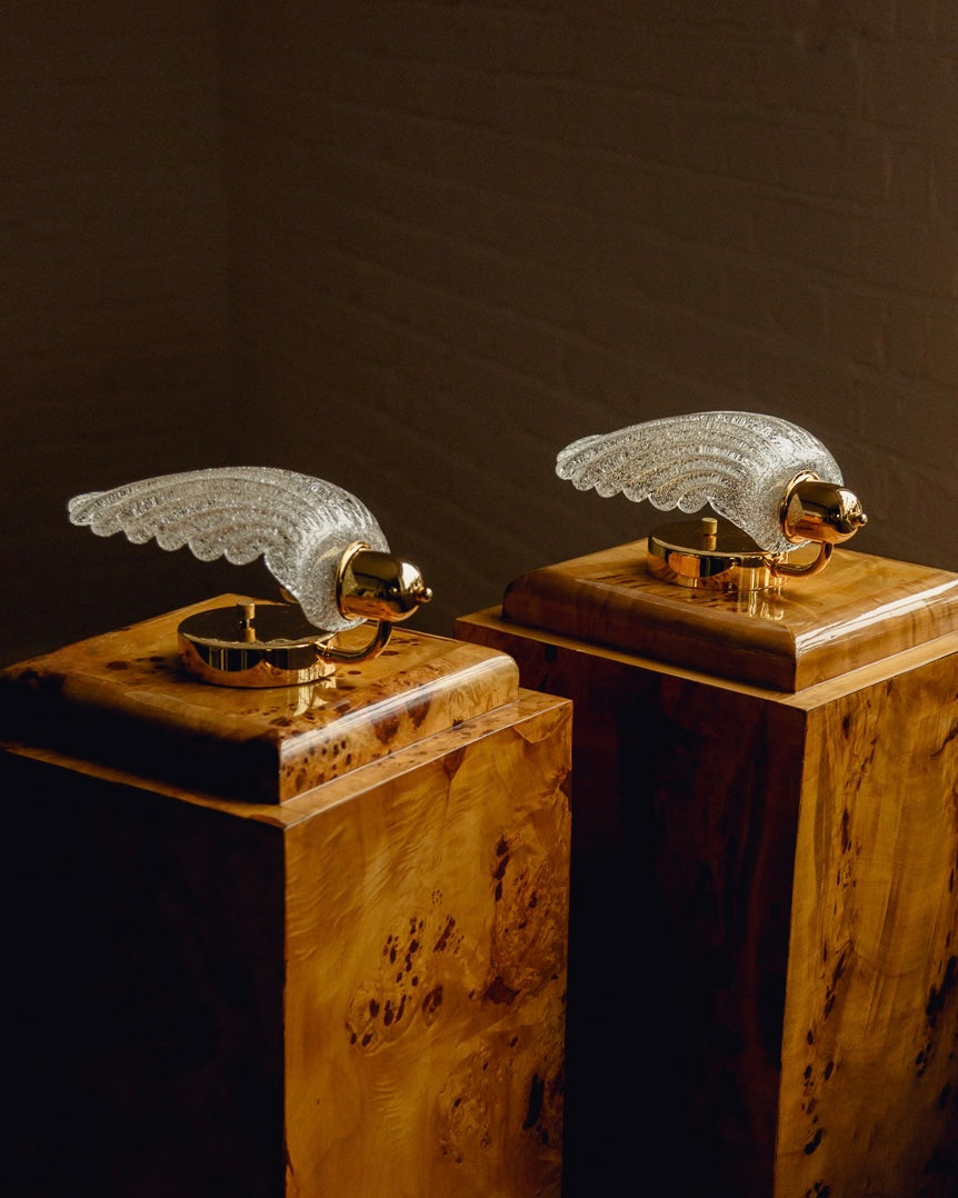 Pair of Murano Scalloped Wall Lights