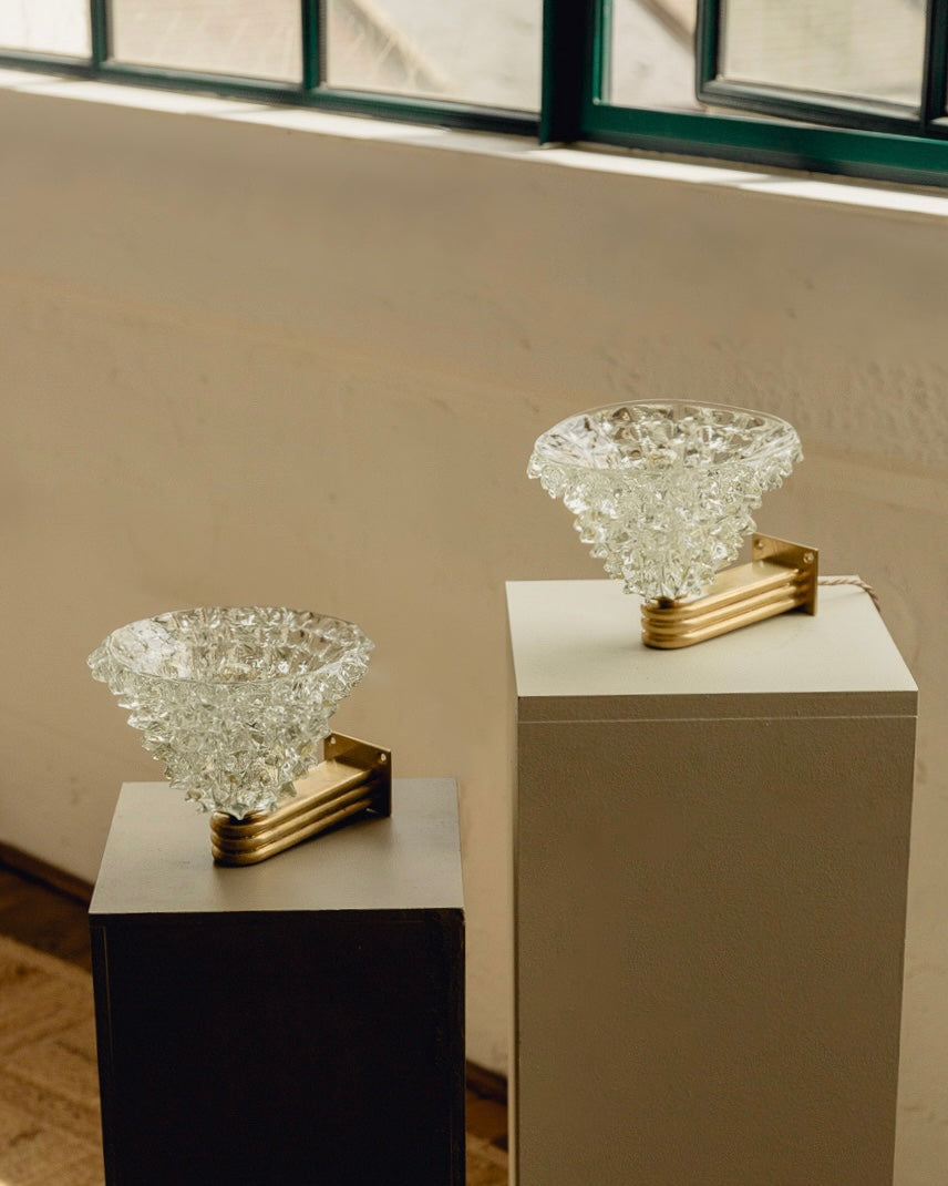 Pair of Barovier & Toso Murano Wall Lights