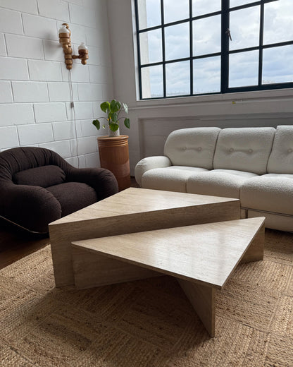 Travertine Up & Up Coffee Table