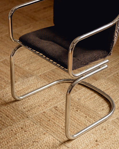 Chrome Dining Chairs Attributed to Gastone Rinaldi for Rima 1970s