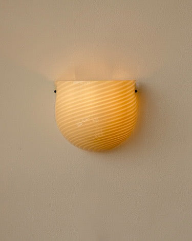 Butter Yellow Murano Wall Lights