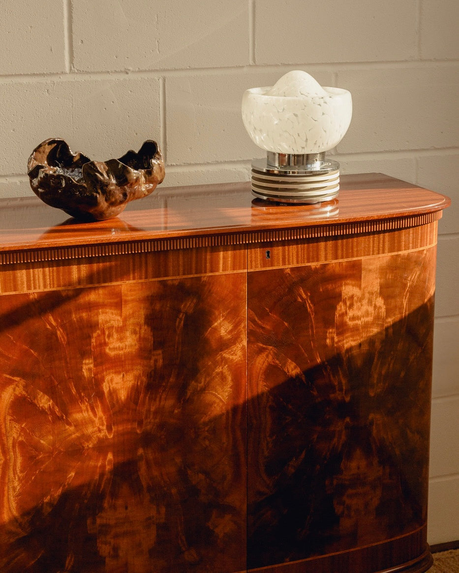 Scandinavian Flame Mahogany Sideboard