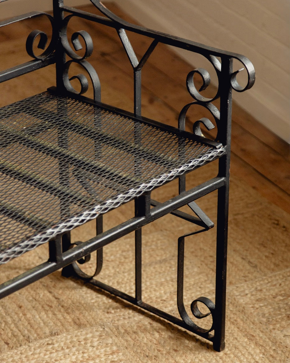Wrought Iron Bench