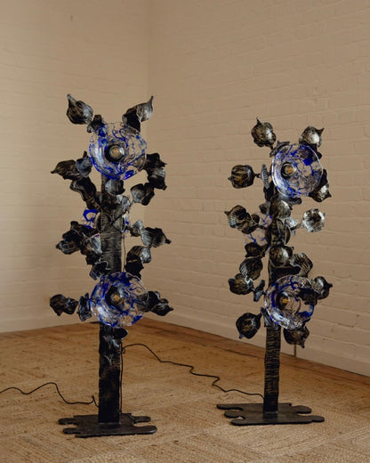 1970s Italian Brutalist Murano Floor Lamps - Priced Individually