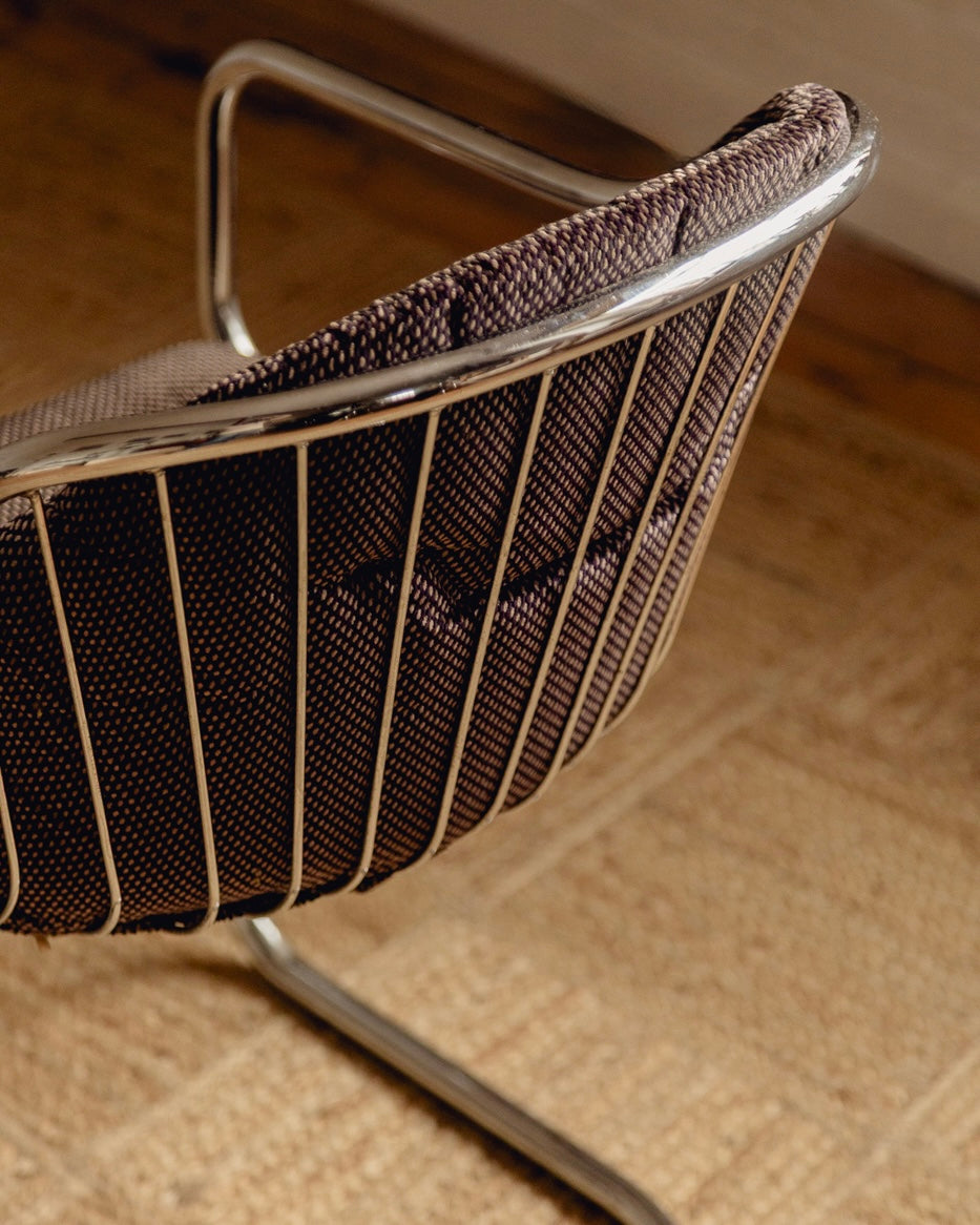Chrome Dining Chairs Attributed to Gastone Rinaldi for Rima 1970s