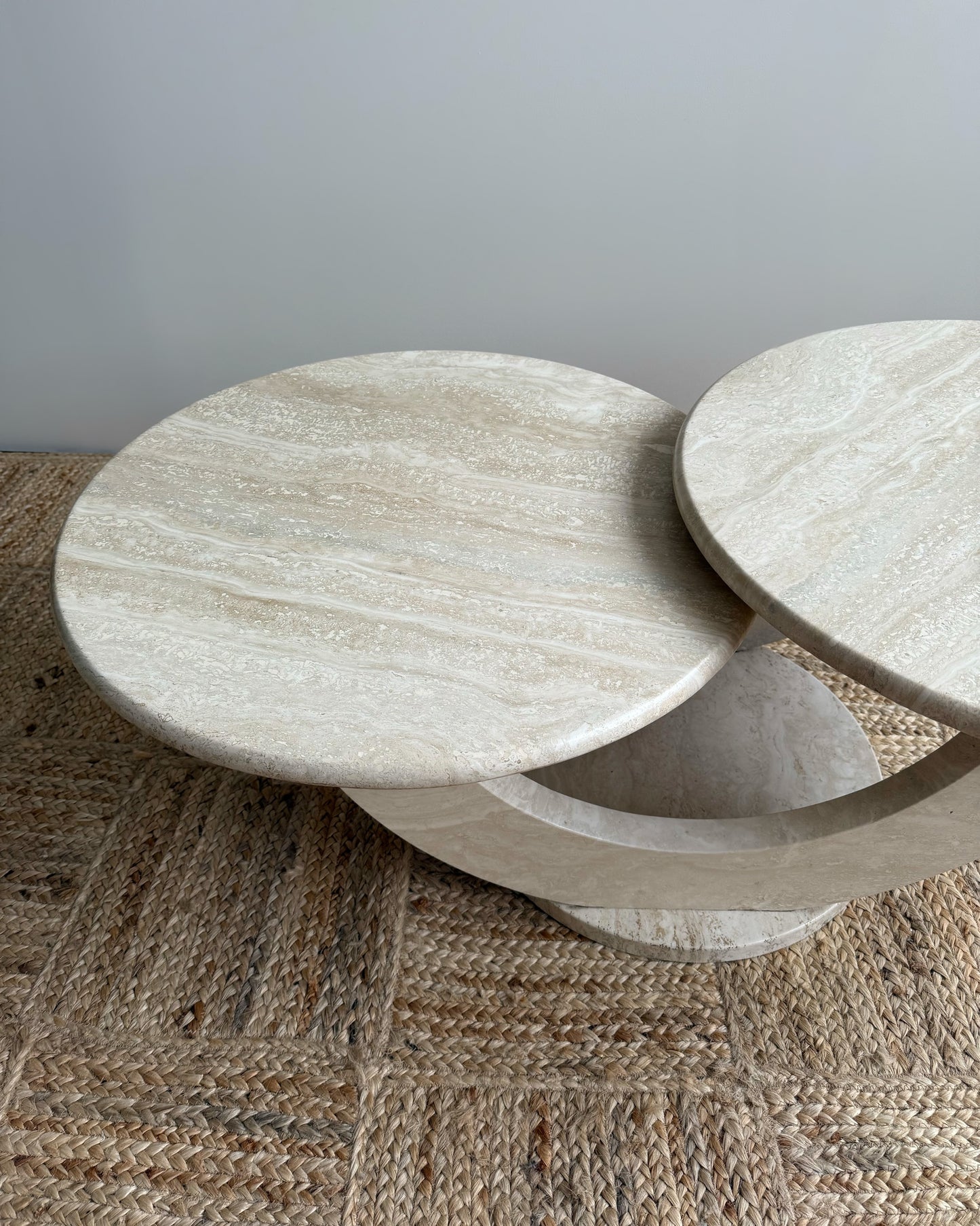 Italian Travertine Coffee Table