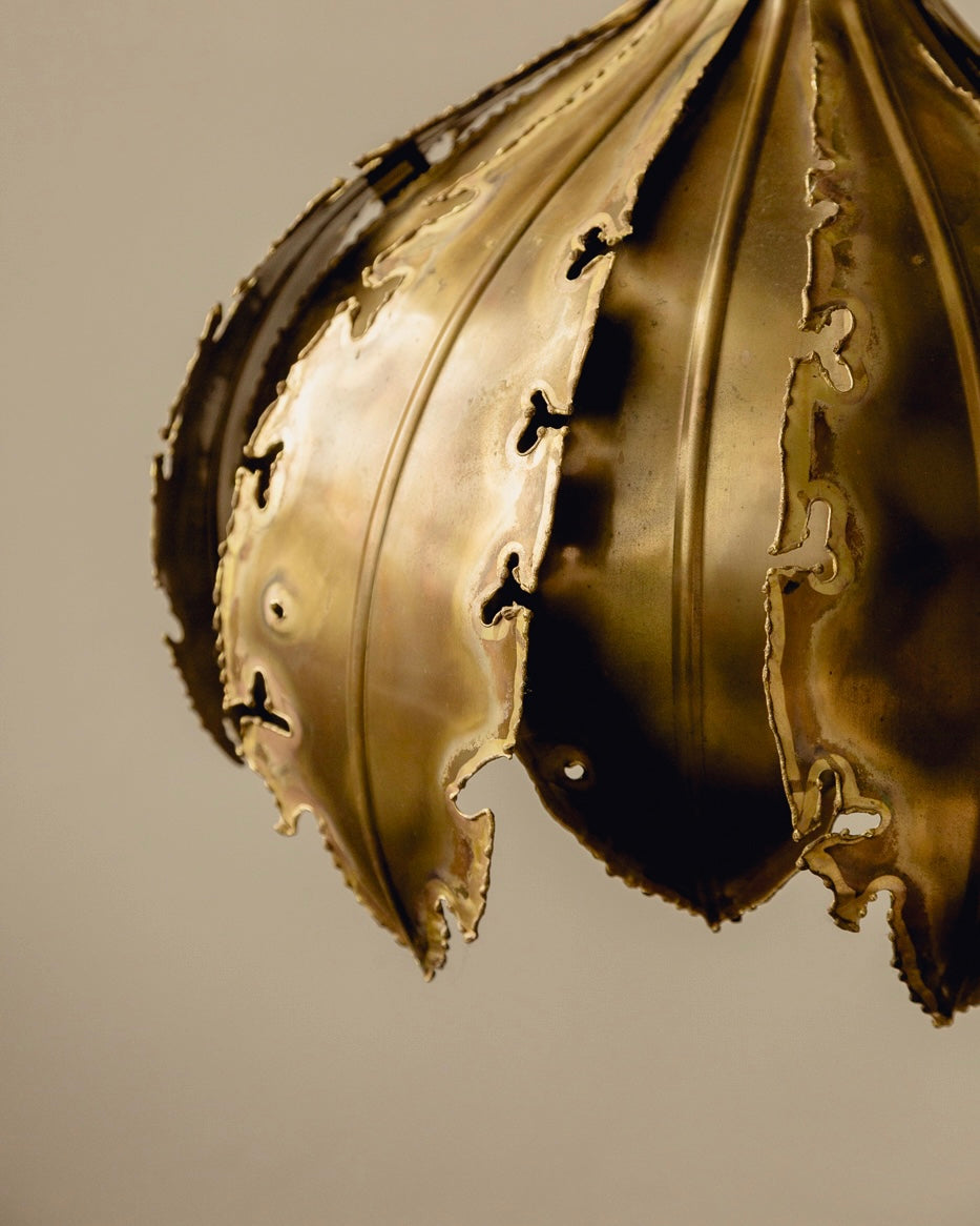 "Onion" Brass Ceiling Light by Sven Aage Holm Sørensen