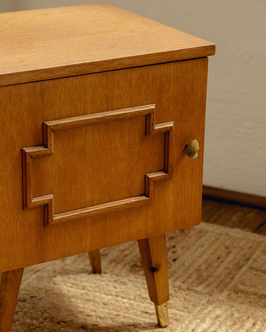 Pair of Brutalist Bedside Tables