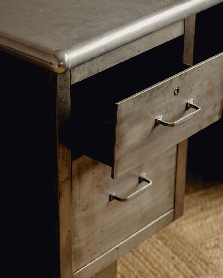 Steel Pedestal Desk