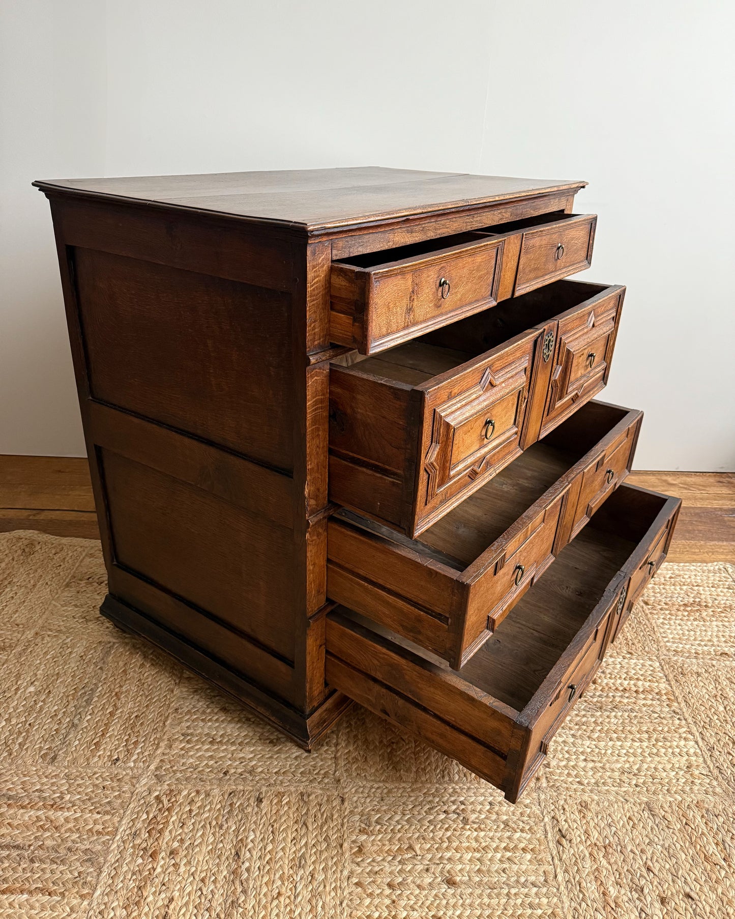 Antique Jacobean Chest Of Drawers