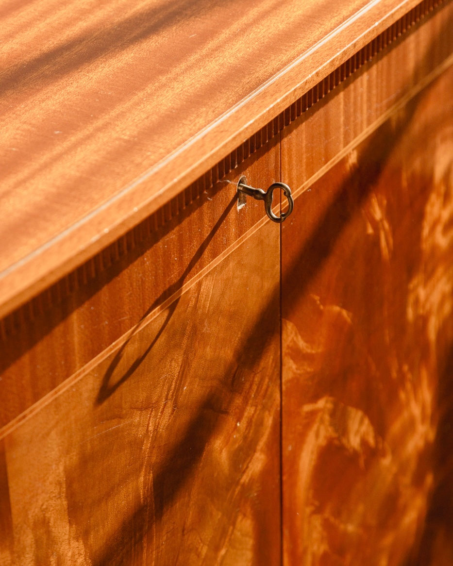 Scandinavian Flame Mahogany Sideboard