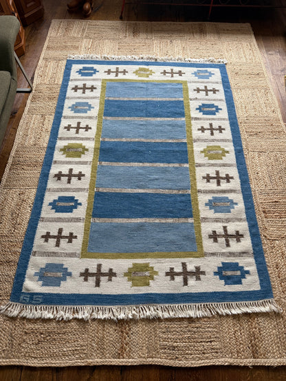 1950’s Swedish Hand Woven Wool Rug