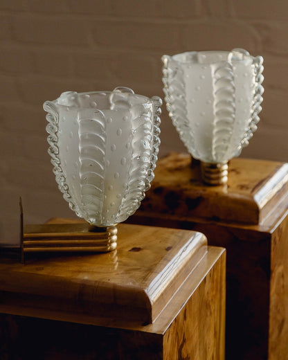 Pair of Barovier & Toso Murano Wall Lights