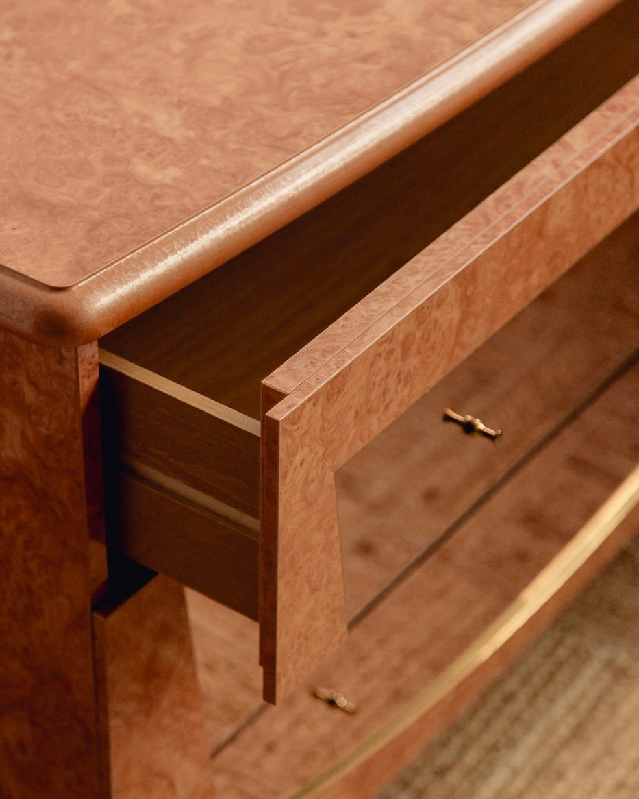 Burl Chest of Drawers/Sideboard