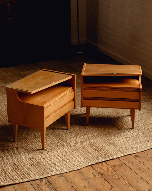 Satinwood Bedside Tables