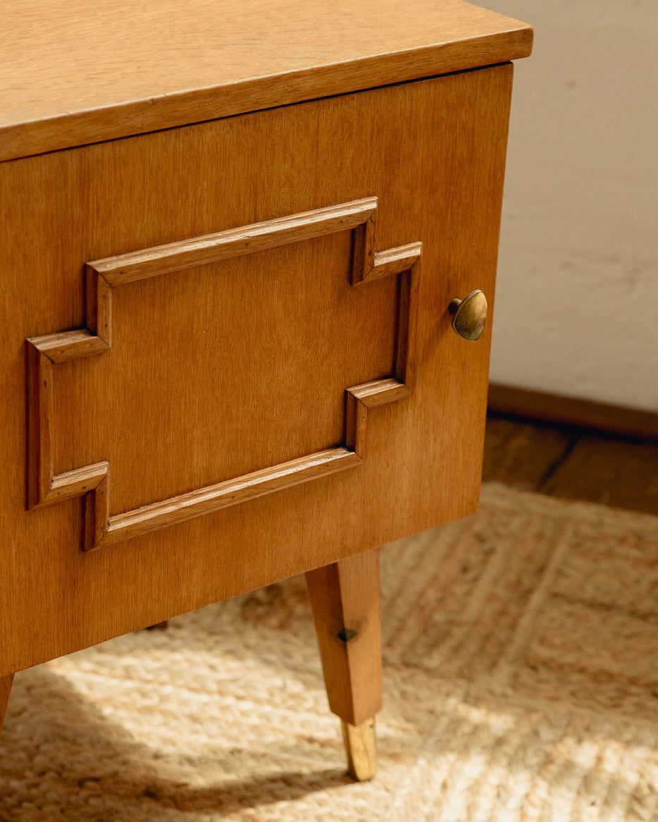 Pair of Brutalist Bedside Tables