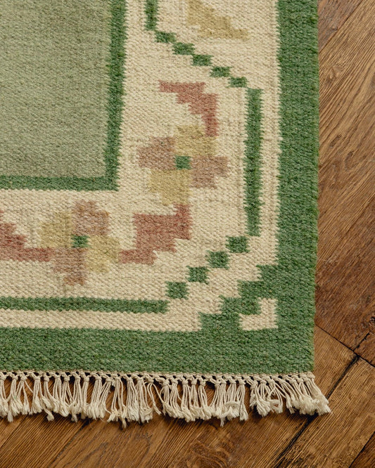 Swedish Hand Woven Wool Rug