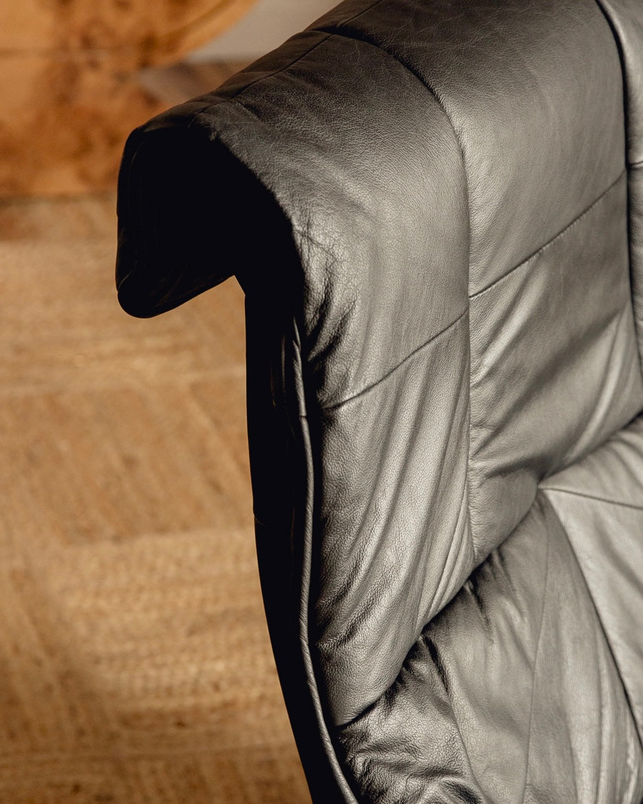 Mid Century Leather Armchairs