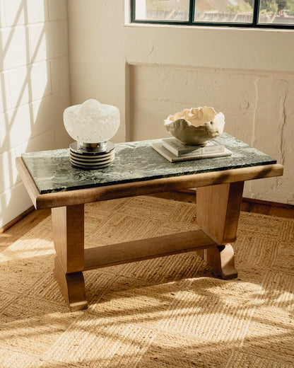 Green Marble Top Console