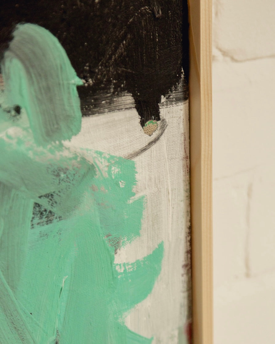 Abstract Mint and Blush