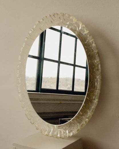 Oval Mid Century Backlit Mirror