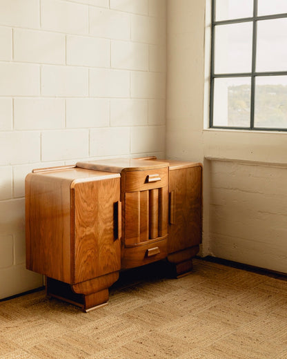 Burl Art Deco Sideboard