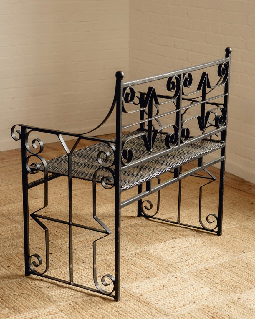 Wrought Iron Bench