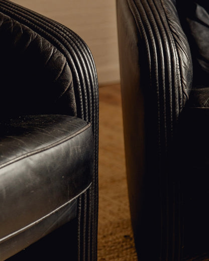 Tub Leather Armchairs