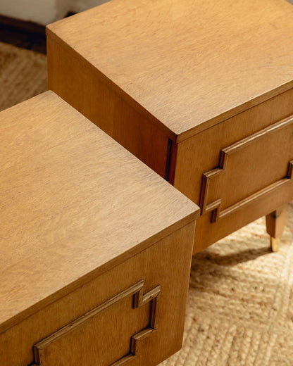Pair of Brutalist Bedside Tables