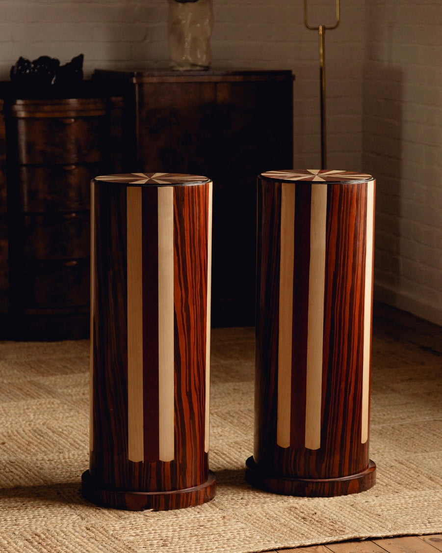 Pair of Art Deco Revival Pedestals