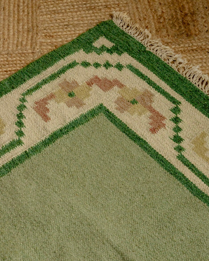 Swedish Hand Woven Wool Rug