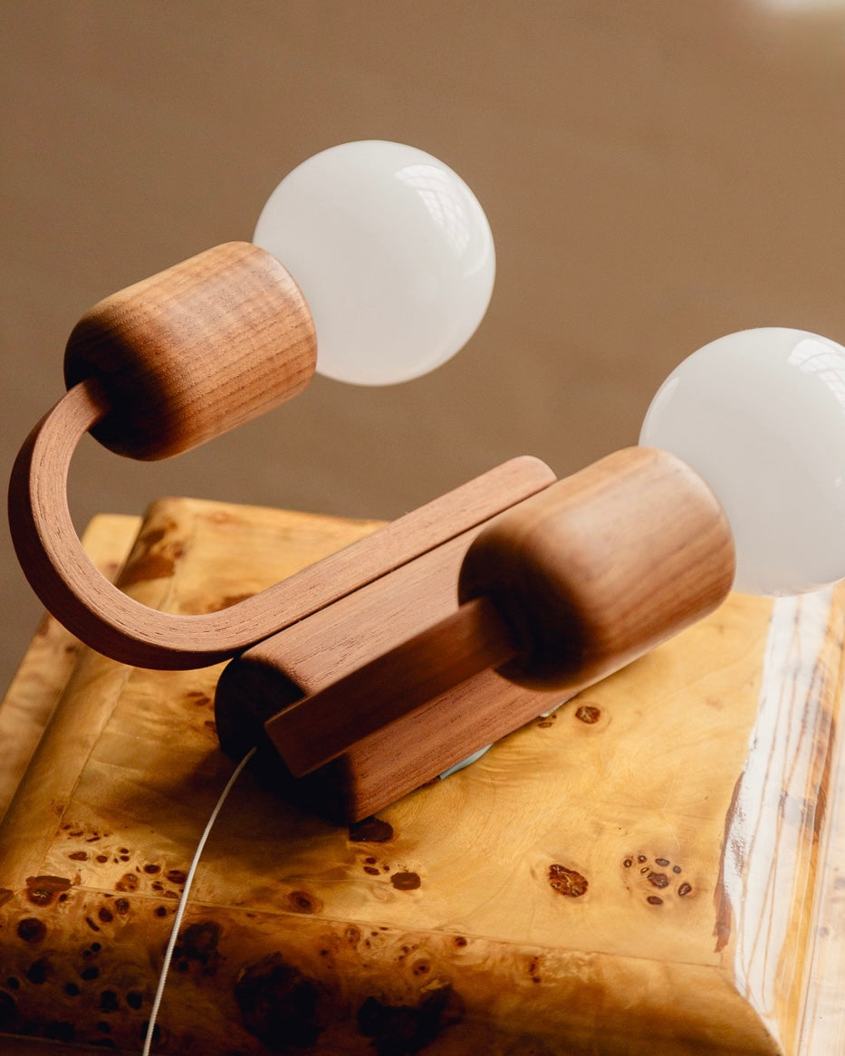 Domus Wall Light - Dark Oak