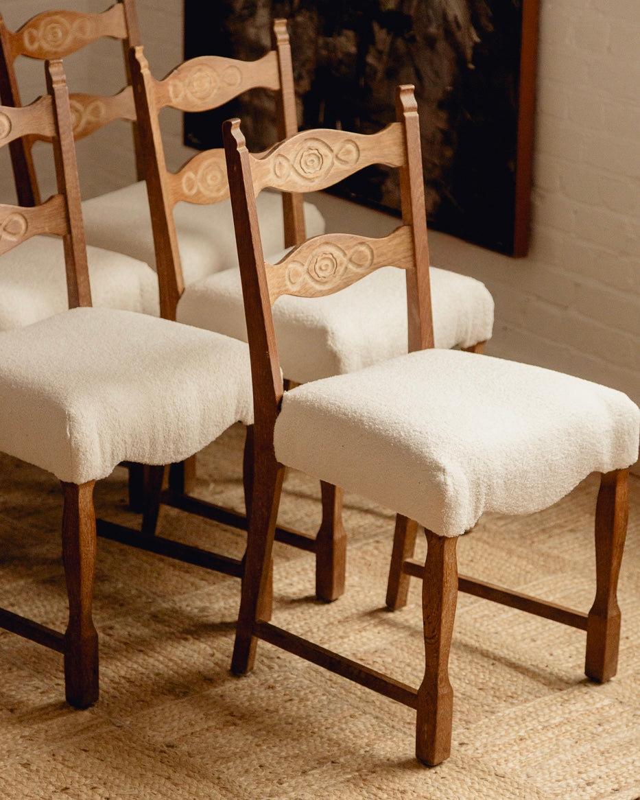 Henry Kjærnulf Razor Back Dining Chairs