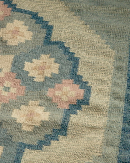 Swedish Hand Woven Wool Rug