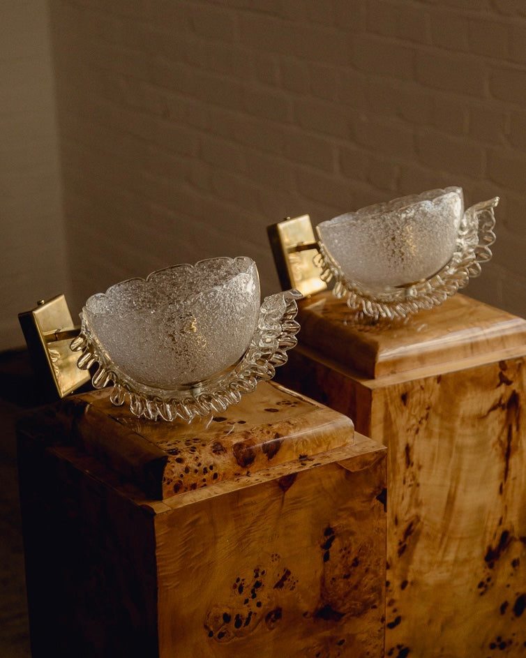 Pair of Barovier & Toso Murano Wall Lights