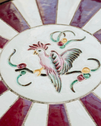 French Ceramic Side Table