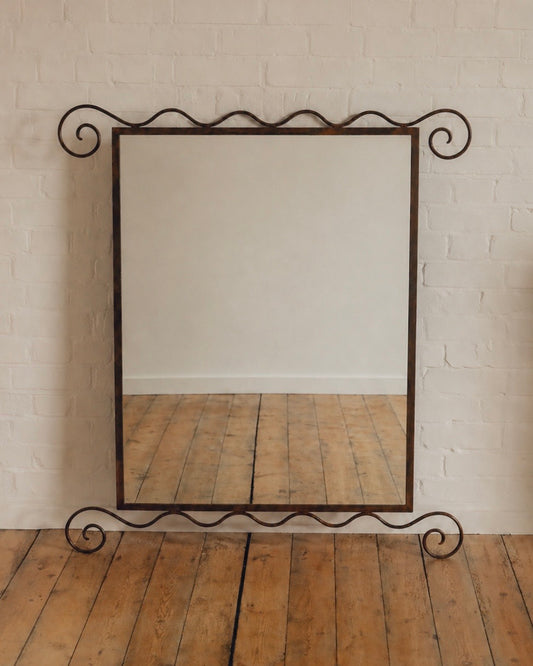 Large French Forged Mirror