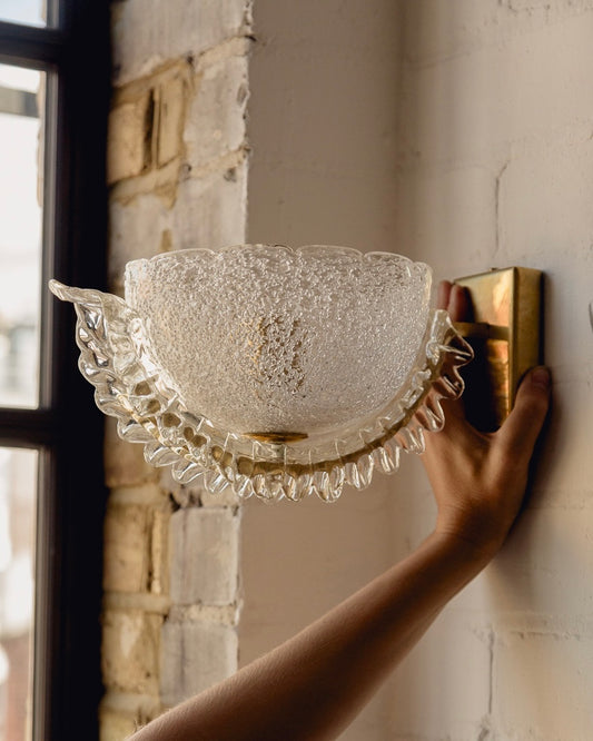 Pair of Barovier & Toso Murano Wall Lights