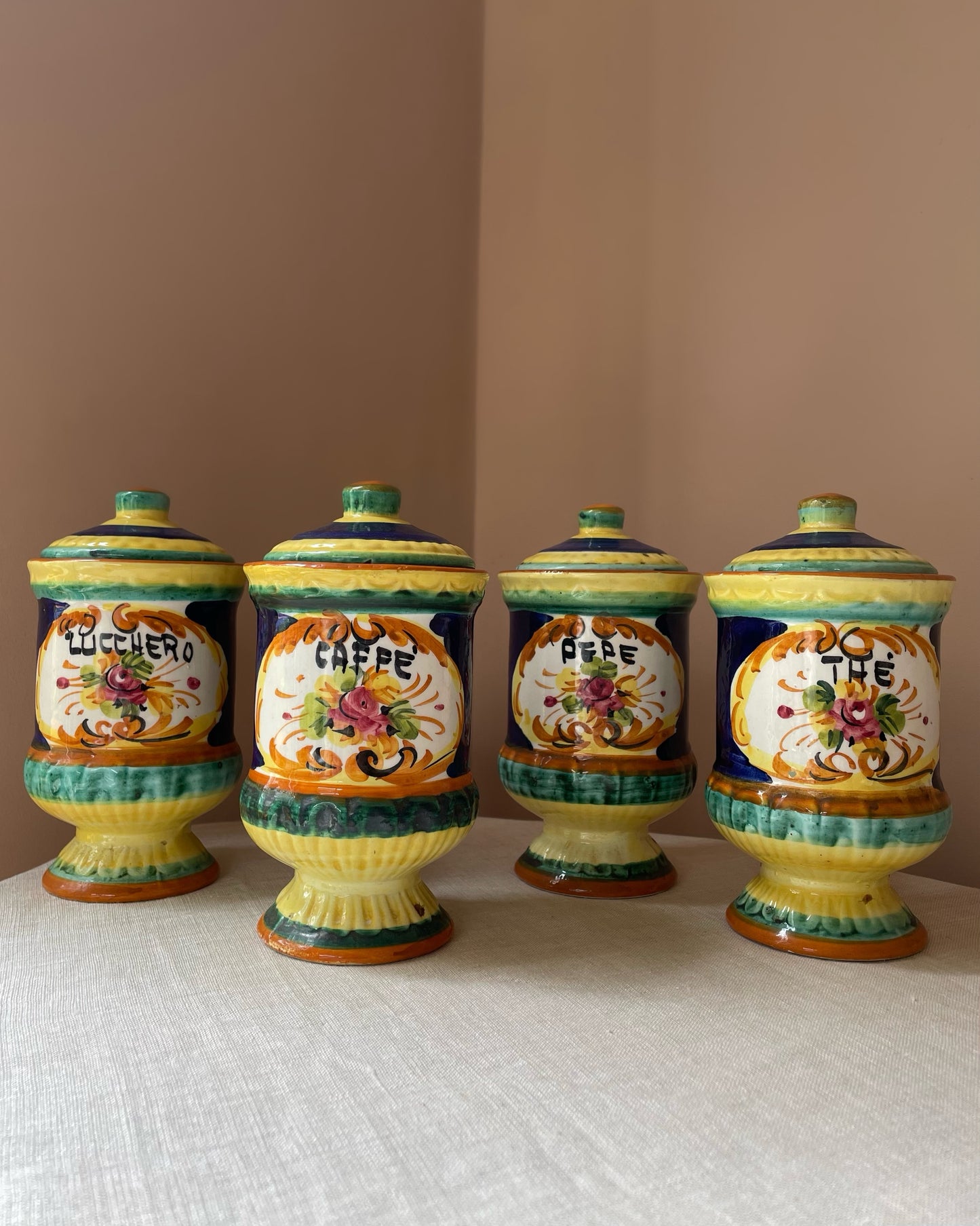 Set of Italian Ceramic Jars