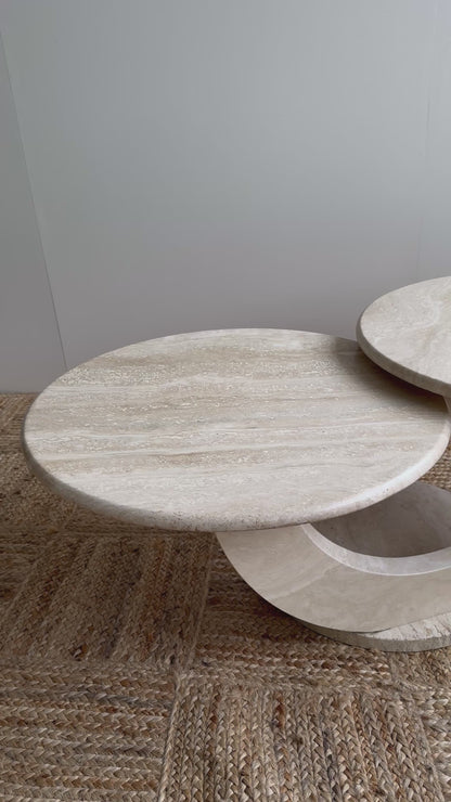 Italian Travertine Coffee Table