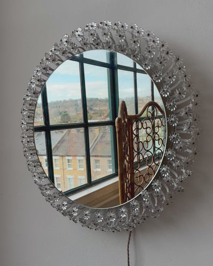 Mid Century Backlit Mirror by Emil Stejner