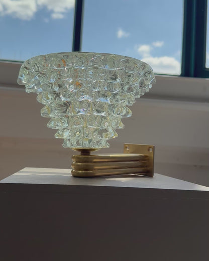 Pair of Barovier & Toso Murano Wall Lights